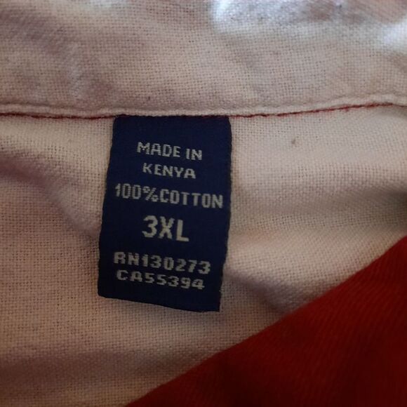 Wranglers Shirt Men's 3xl Casual Long Sleeve Button Down Long Sleeve Red - Picture 7 of 9